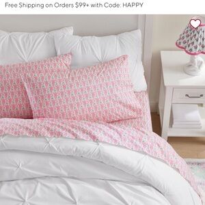 Roller Rabbit sheets - Pink and Green Full size